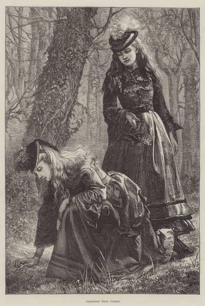Recogiendo violetas de madera de Walter Duncan